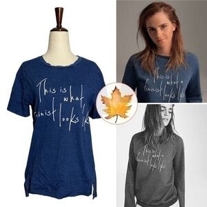 Whistles • This Is What A Feminist Looks Like Graphic Tee S ASO Emma Watson Alt